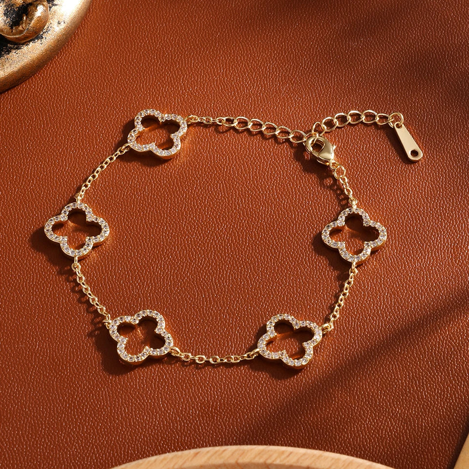 Klee Anhänger Armband