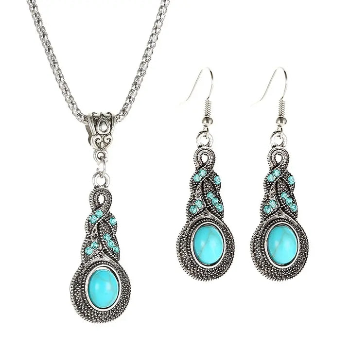 Vintage Türkissteine Schmuckset