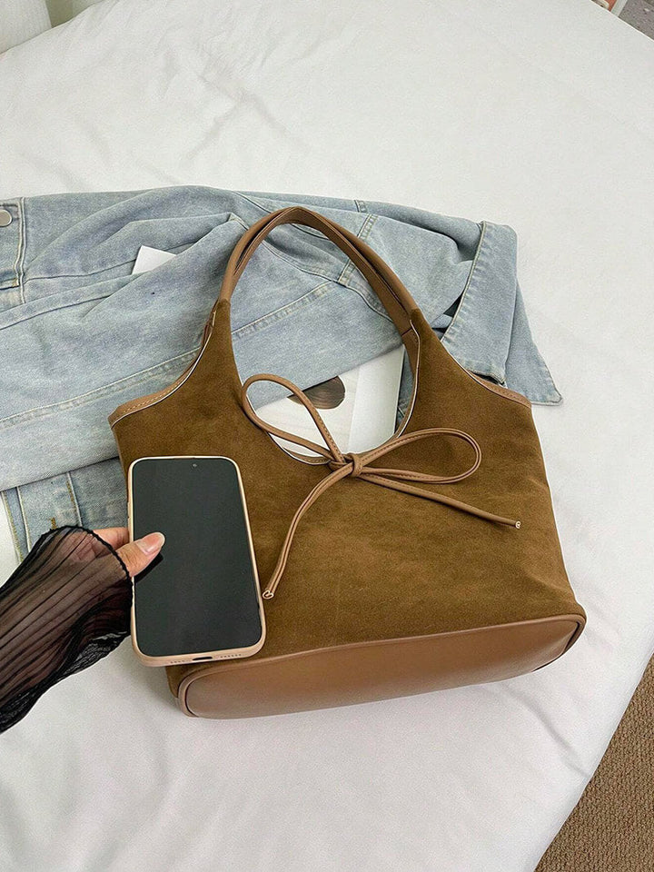Liora Handtasche aus samtigem Wildleder foto 7