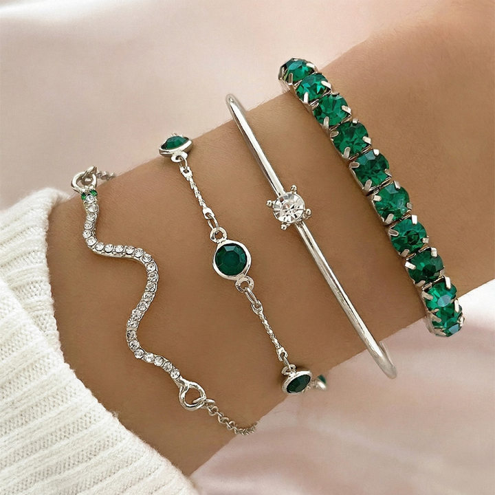 Armband-Set Sorina Feldwyn | Weißgold