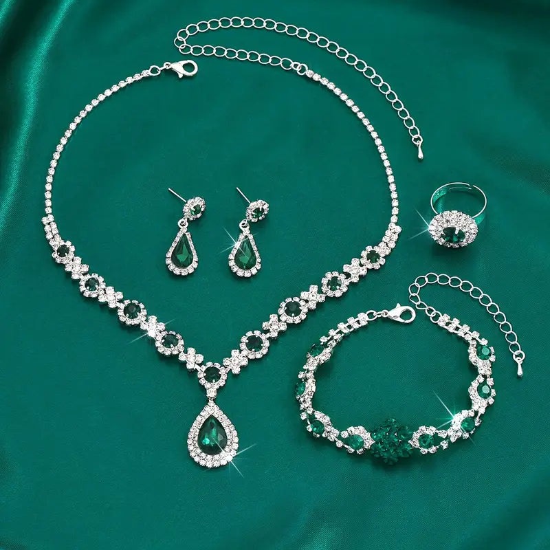 Schmuckset Adriana Lysandre | Weißgold