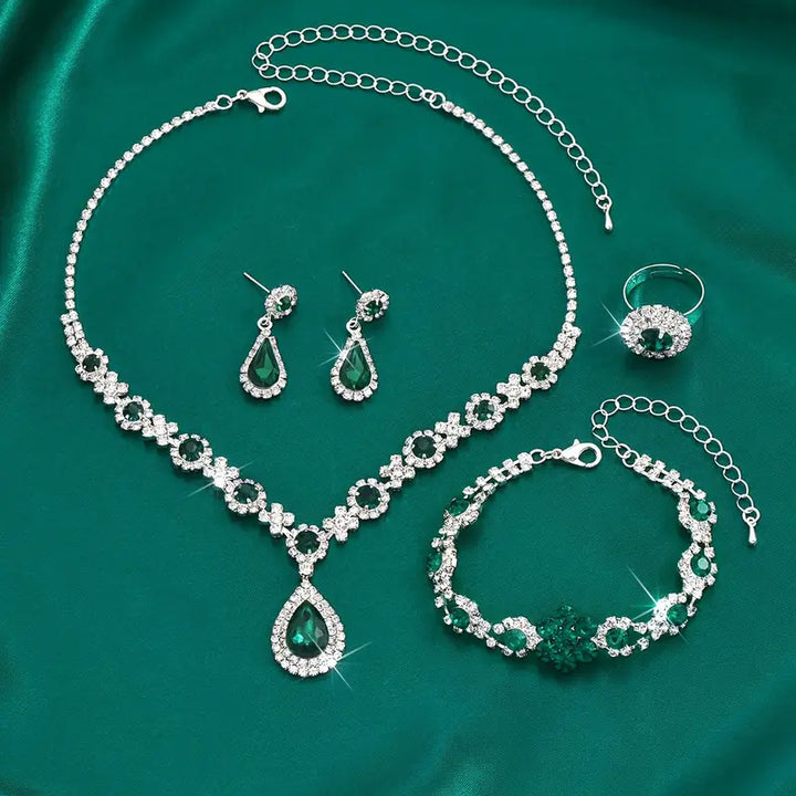 Schmuckset Adriana Lysandre | Weißgold