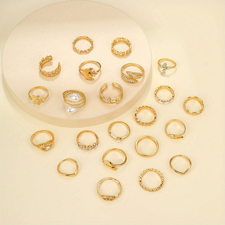Vintage Mix und Match Ring Set
