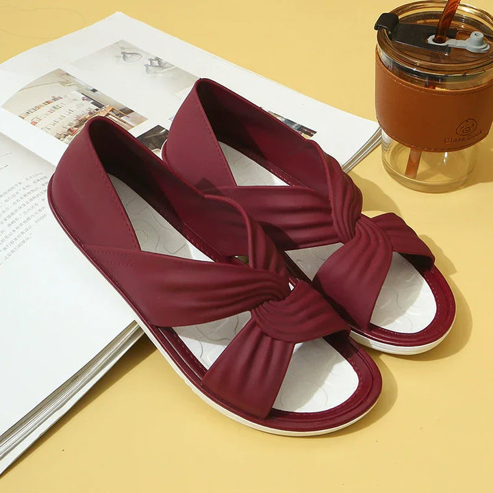 Bequeme Orthopädische Zehensandalen Orthopedic Sandals in Rot