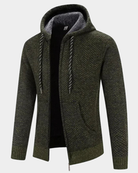 Theo | Bequemer Herren Strickpullover mit Kapuze