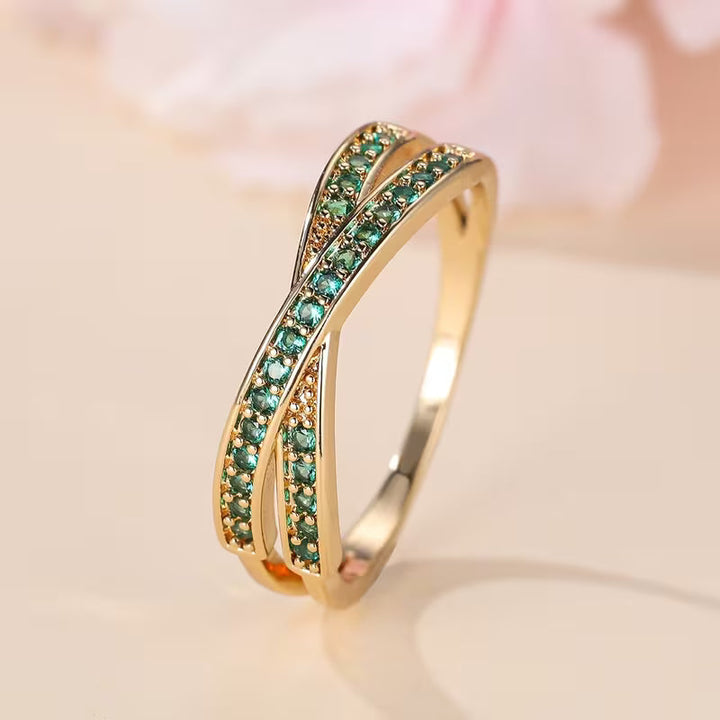 Smaragdflussring | Gold