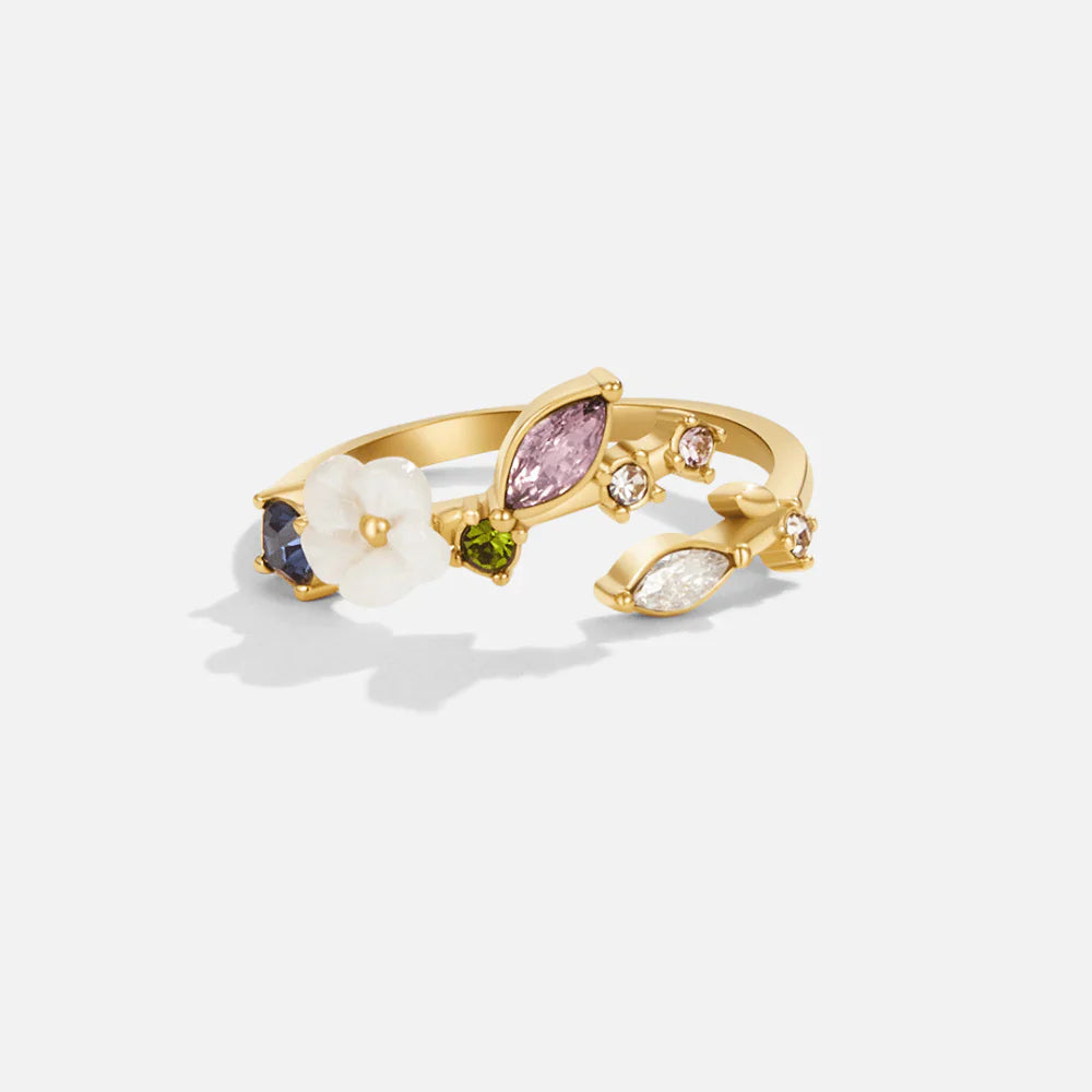 Joyous Bloom Verstellbarer Goldring