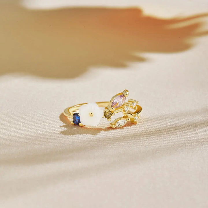 Joyous Bloom Verstellbarer Goldring