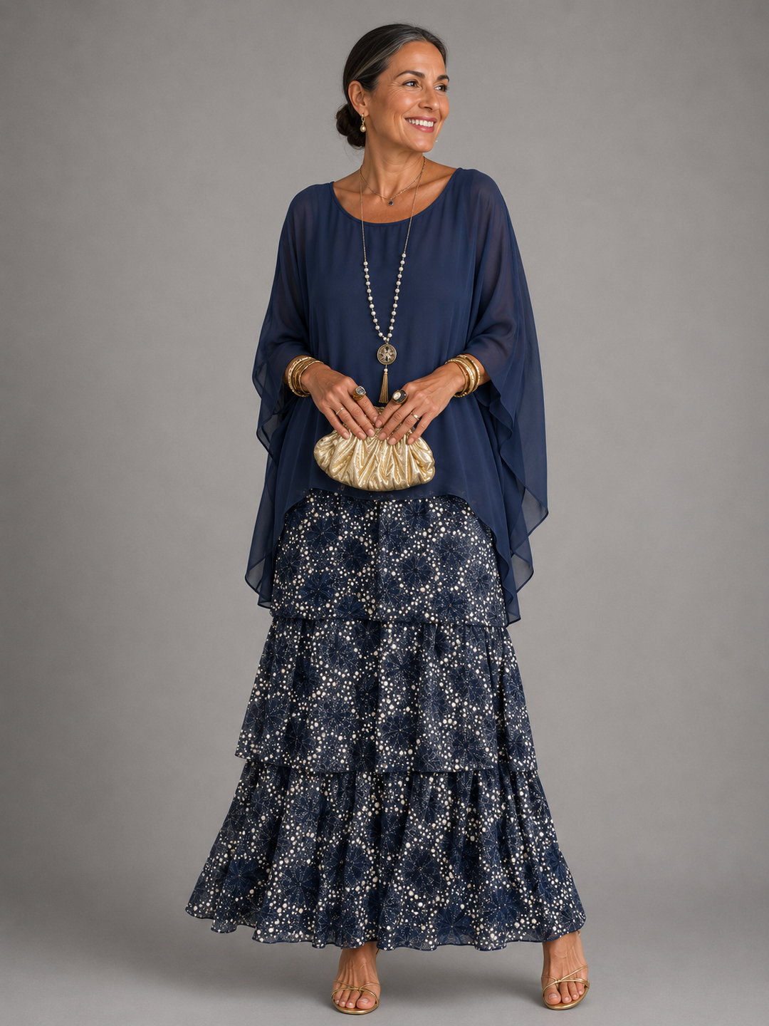 Damen Abendkleid lang für den Herbst (11)