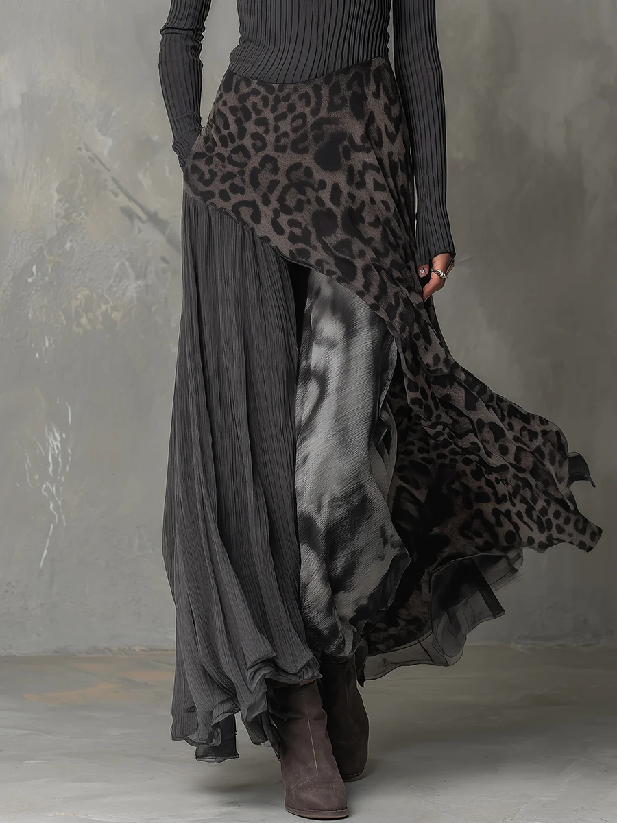 Damen Abendkleid Maxi mit Mustermix (4)
