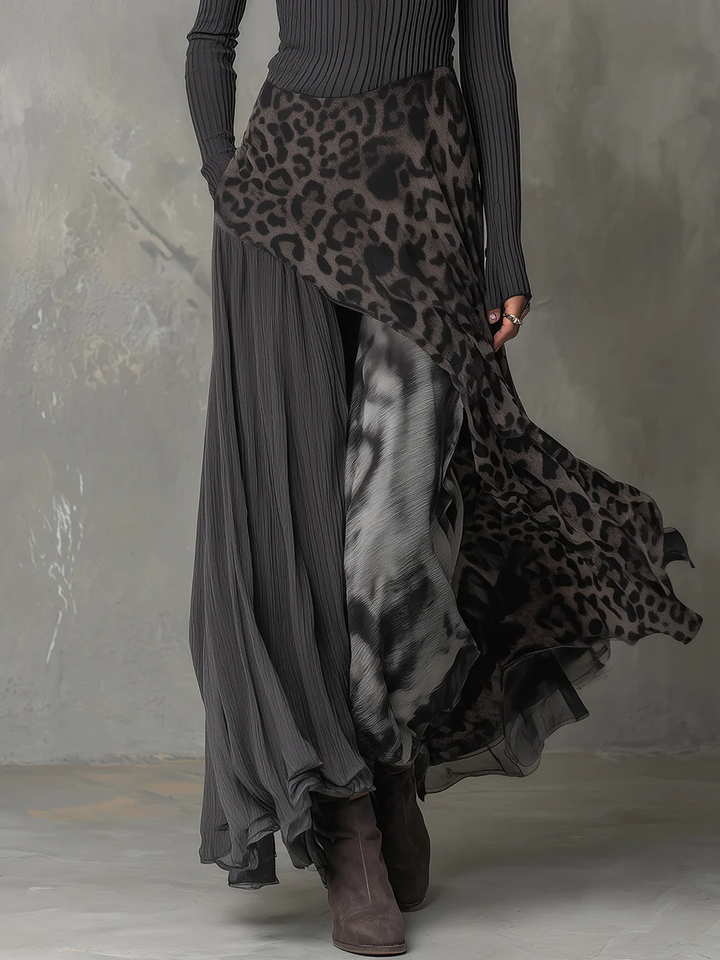 Damen Abendkleid Maxi mit Mustermix (4)