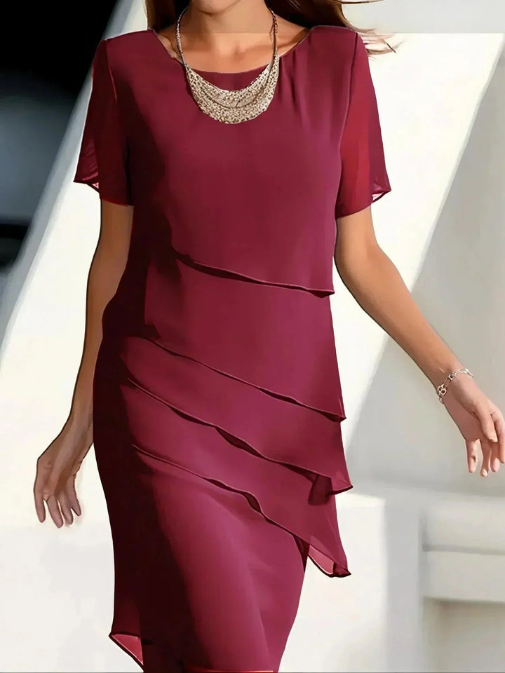 Damen Abendkleid mit Lagenlook für den Sommer (2)