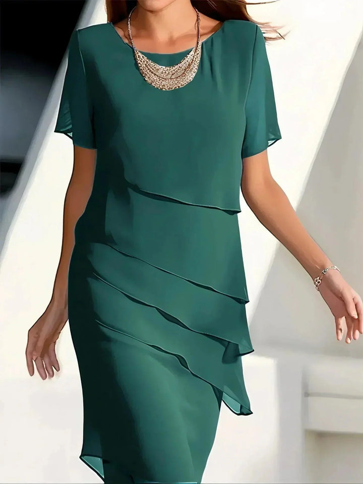 Damen Abendkleid mit Lagenlook für den Sommer (3)