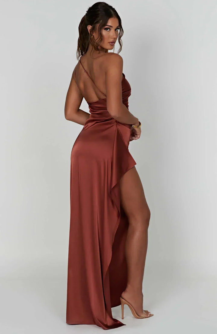 Damen Asymmetrisches Maxikleid für festliche Anlässe (11)