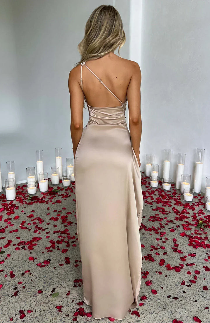 Damen Asymmetrisches Maxikleid für festliche Anlässe (4)