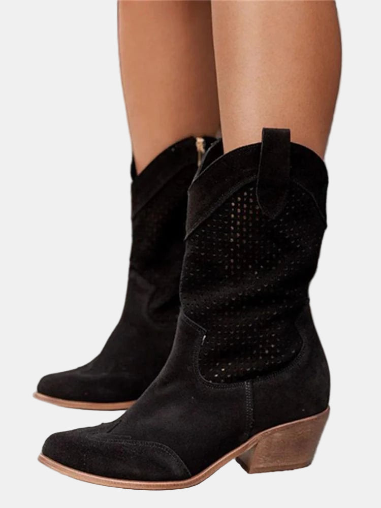 Damen Atmungsaktive Stiefeletten für Übergangswetter in Schwarz