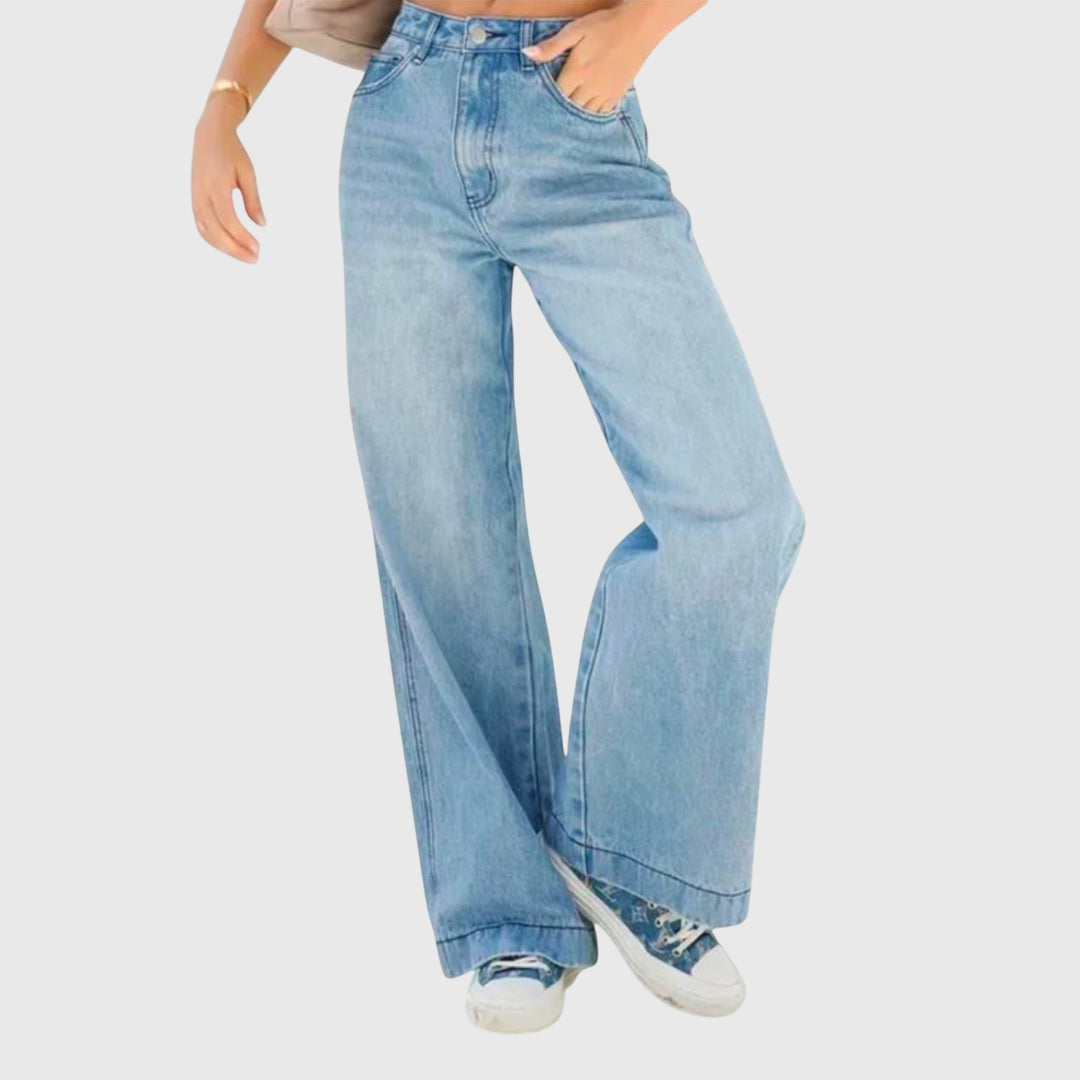 Damen Baggy-Jeans für den Alltag in Blau