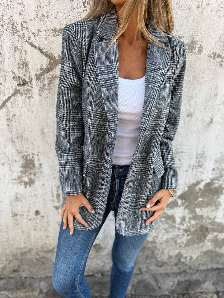 Damen Baumwoll-Jacke im Karo-Stil für den Herbst (2)
