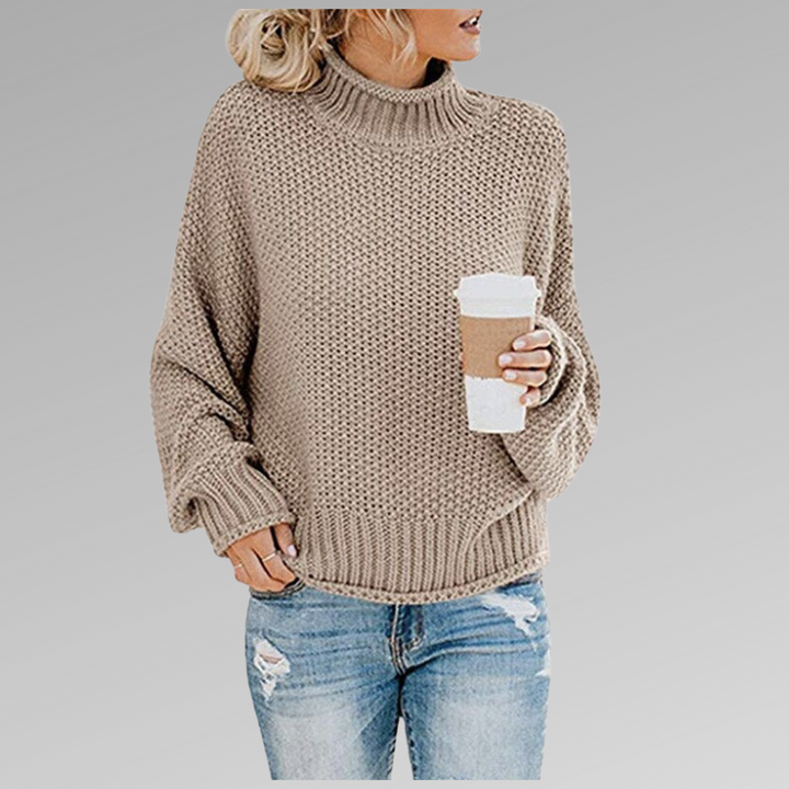 Damen Bequemer Pullover für kühle Tage in Beige