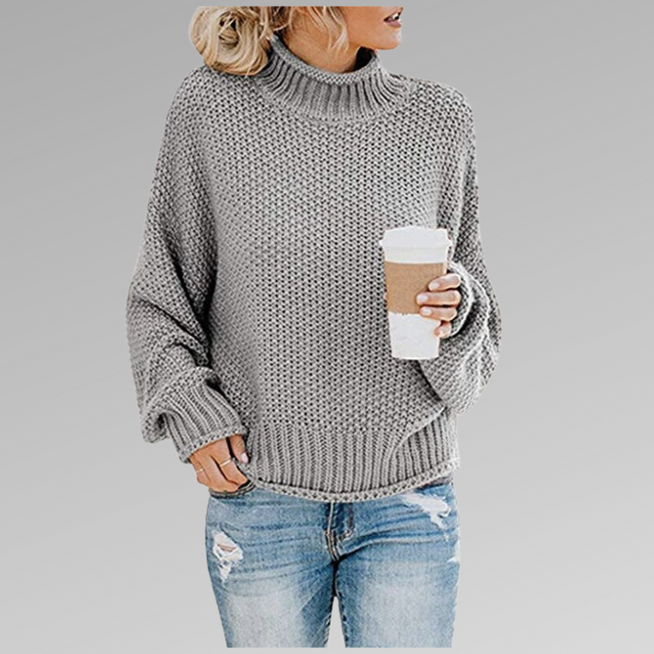 Damen Bequemer Pullover für kühle Tage in Grau