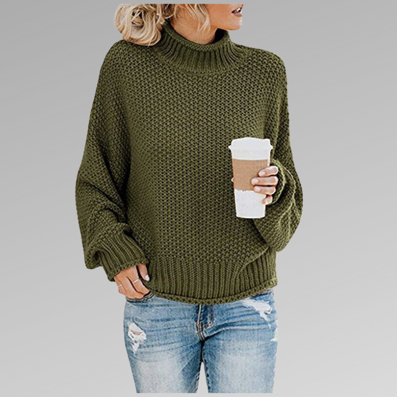 Damen Bequemer Pullover für kühle Tage in Grün