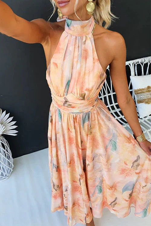 Damen Blumen Maxi Sommerkleid für Hochzeitsgäste (4)