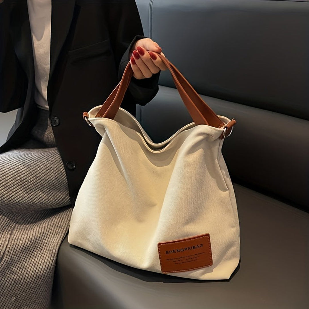 Damen Canvas Schultertasche für den Alltag (2)