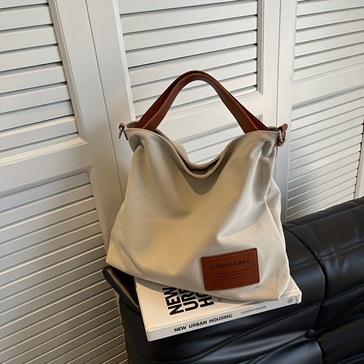 Damen Canvas Schultertasche für den Alltag (4)