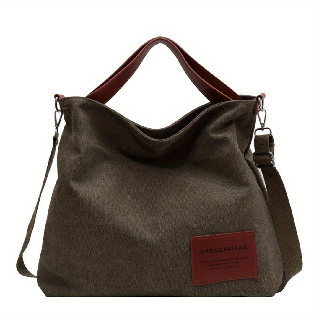 Damen Canvas Schultertasche für den Alltag (5)