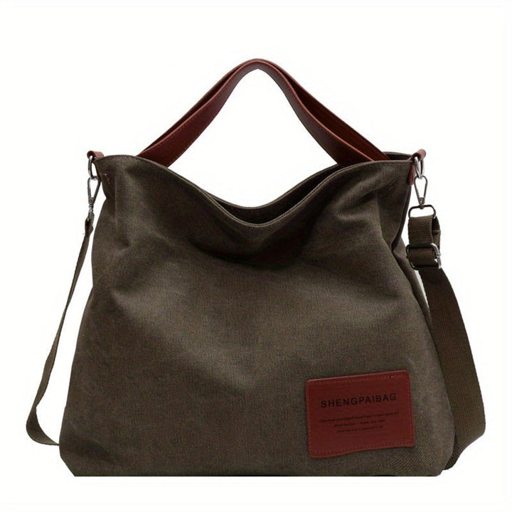 Damen Canvas Schultertasche für den Alltag (5)