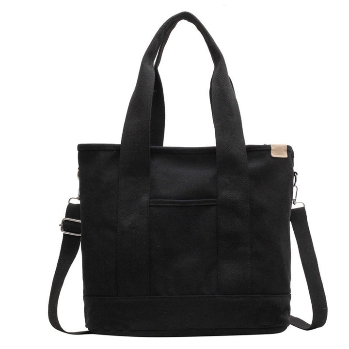 Damen Canvas Tragetasche mit Schulter- und Umhängeoption (2)