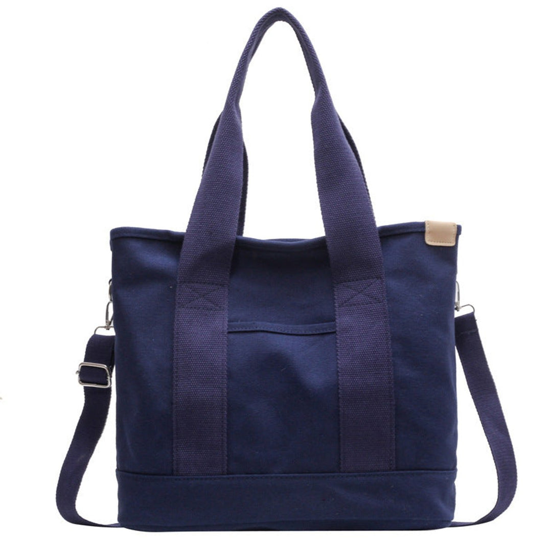 Damen Canvas Tragetasche mit Schulter- und Umhängeoption in Blau