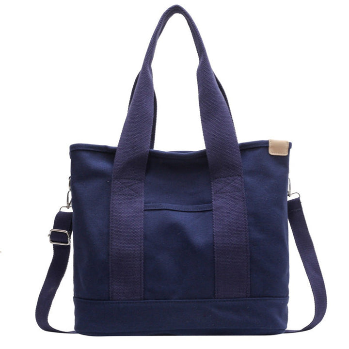 Damen Canvas Tragetasche mit Schulter- und Umhängeoption in Blau