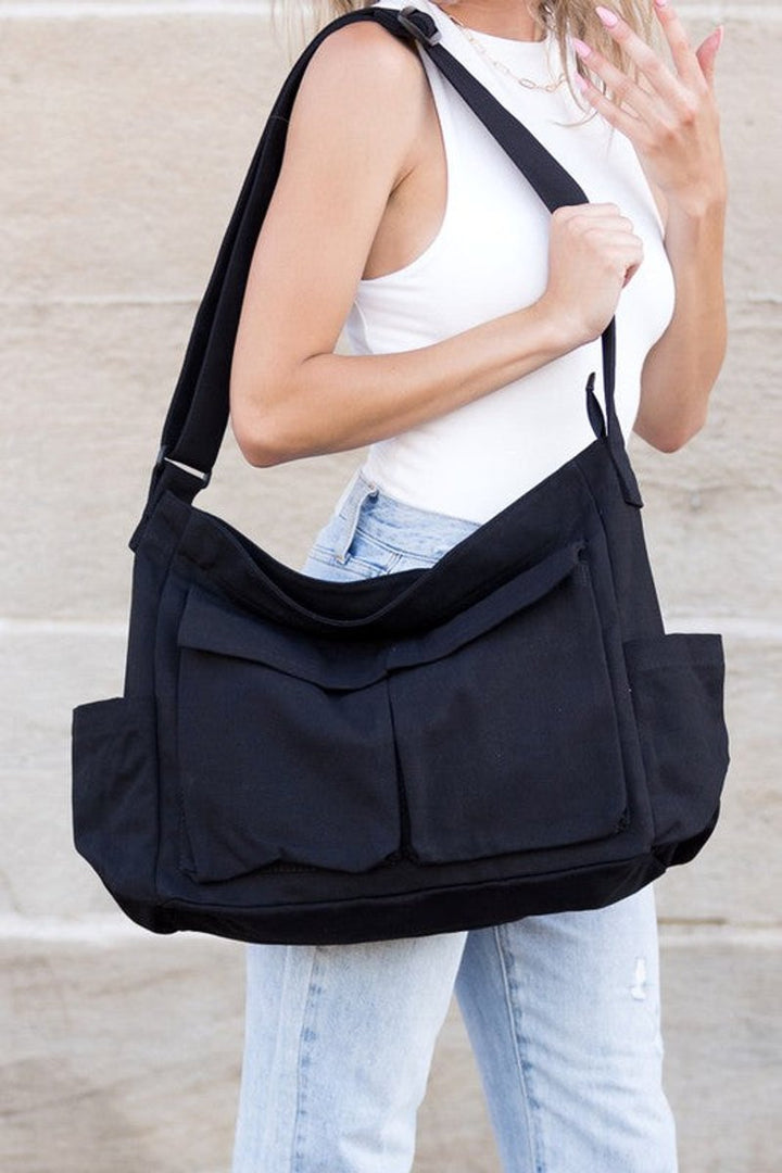 Damen Canvas Umhängetasche für jeden Tag (4)