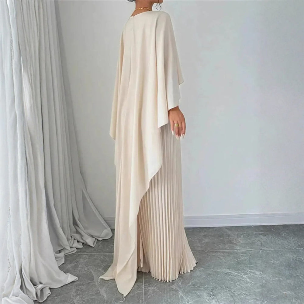 Damen Cape-Maxikleid für elegante Hochzeitsgäste (2)