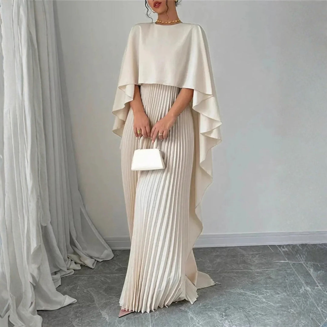 Damen Cape-Maxikleid für elegante Hochzeitsgäste (3)