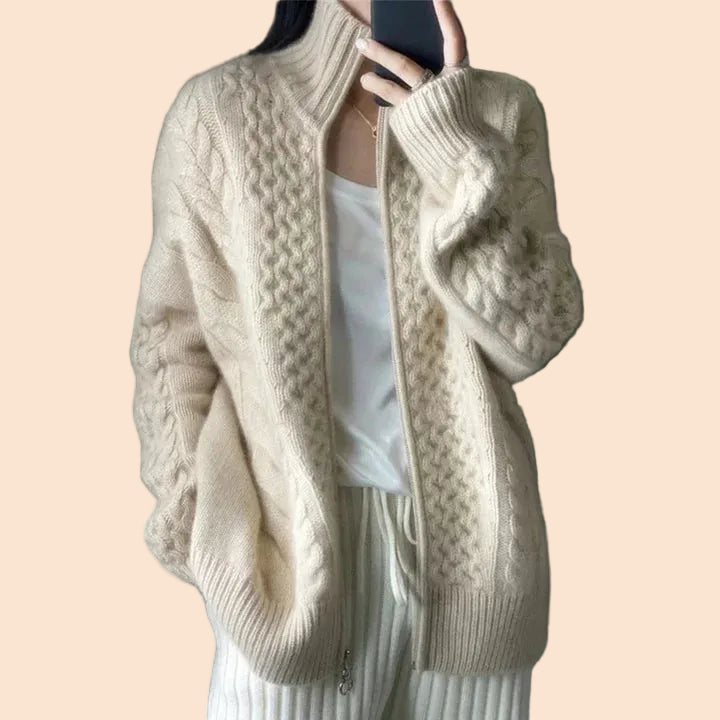 Damen Cardigan zum Layern im lockeren Schnitt (2)