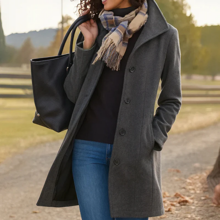 Damen Casual Jacke für den Herbst in Grau