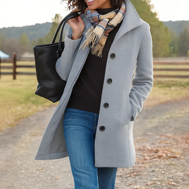Damen Casual Jacke für den Herbst in Hellgrau