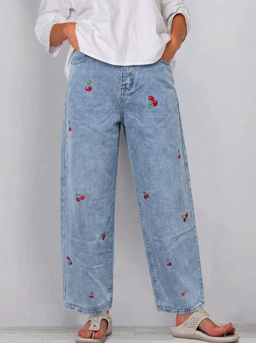 Damen Casual-Jeans im Regular Fit in Blau