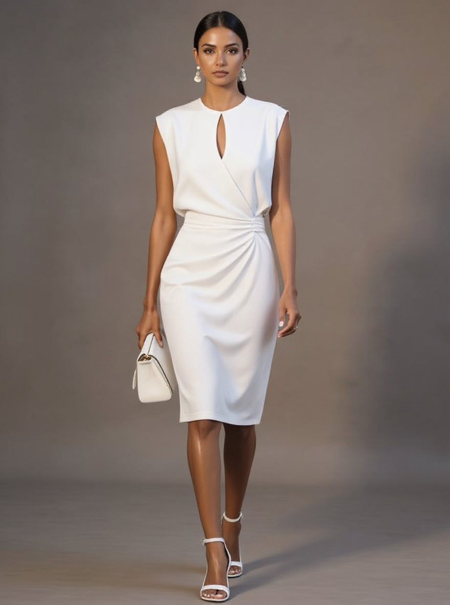 Damen Cocktailkleid für elegante Abende in Weiß