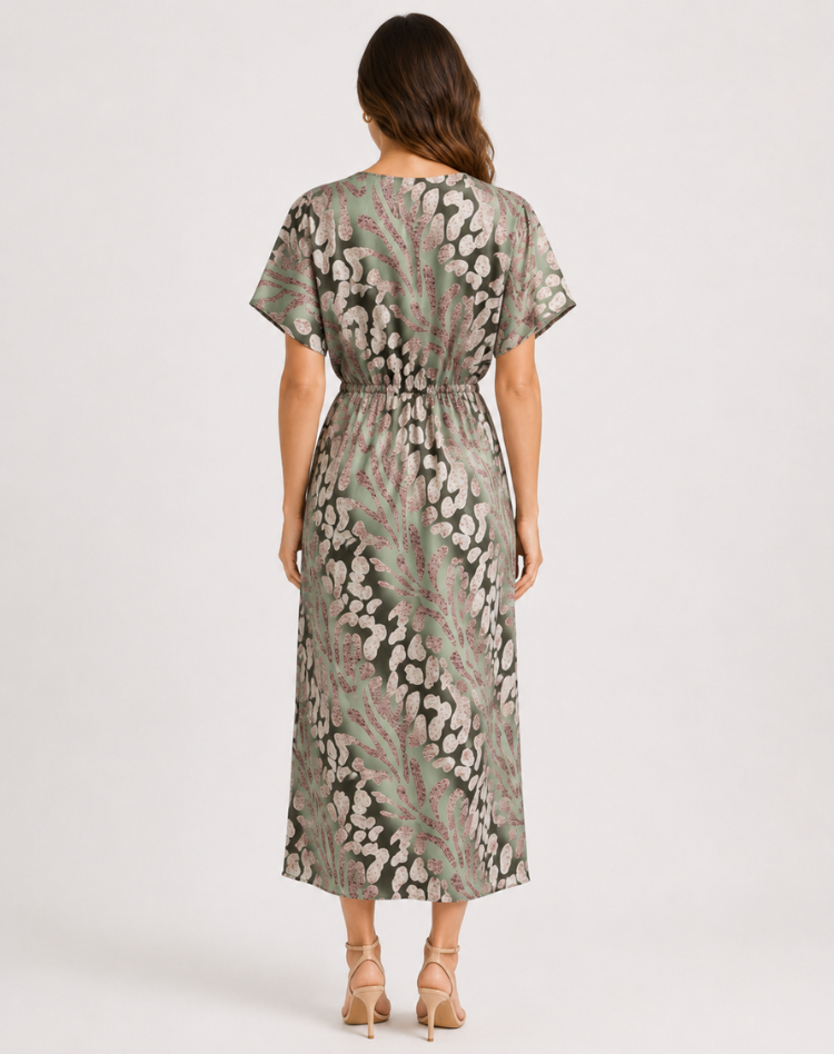 Damen Cocktailkleid Maxi mit fließender Linie (3)