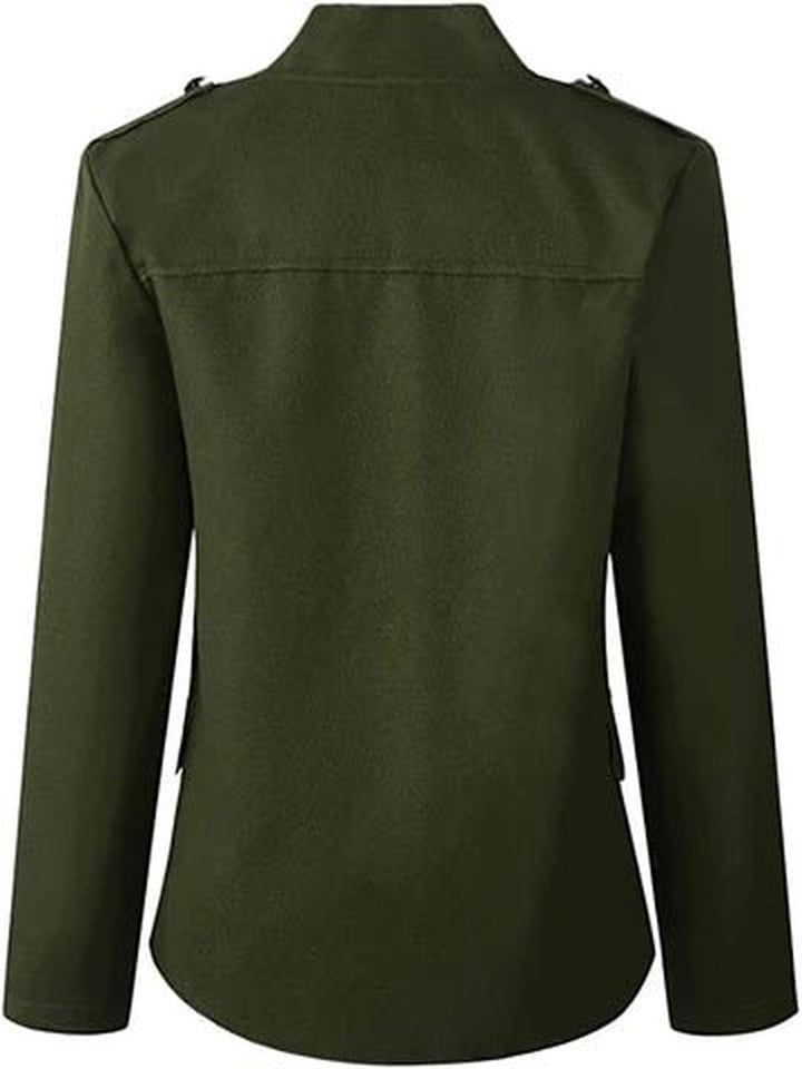 Damen Elegante Kragen-Jacke (6)