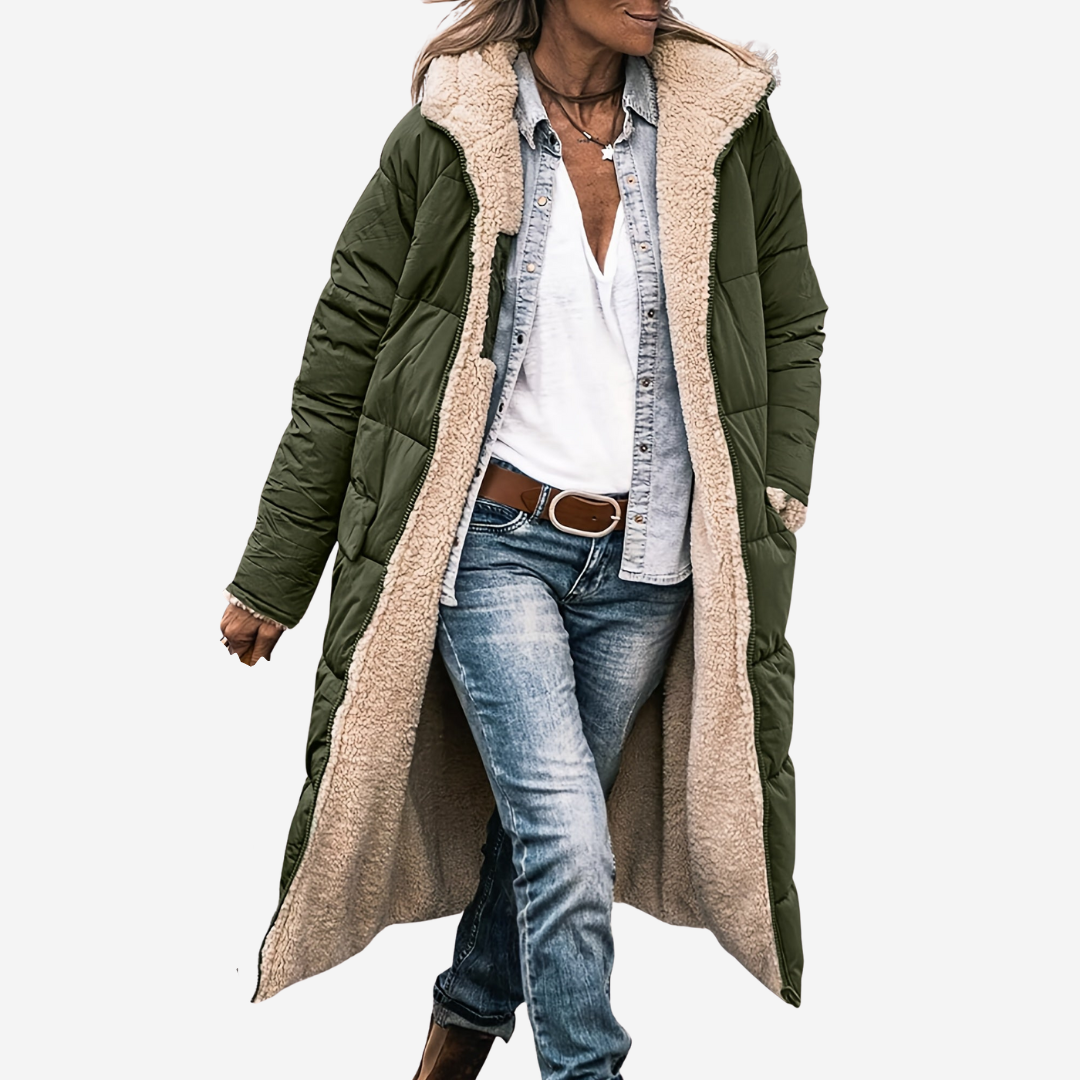 Damen elegante lange Jacke für Herbst