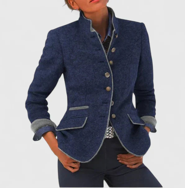 Damen Elegante Strickjacke für Büro in Blau