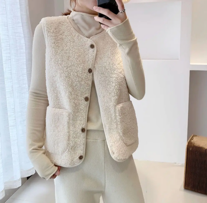 Damen Elegante Strickweste für Lagenlook (7)