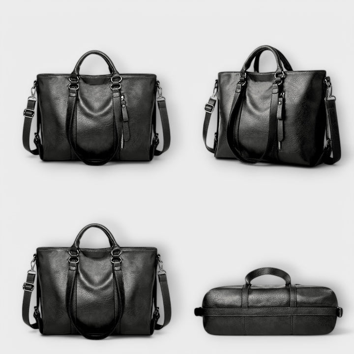 Damen Elegante Tragetasche aus weichem Leder (5)