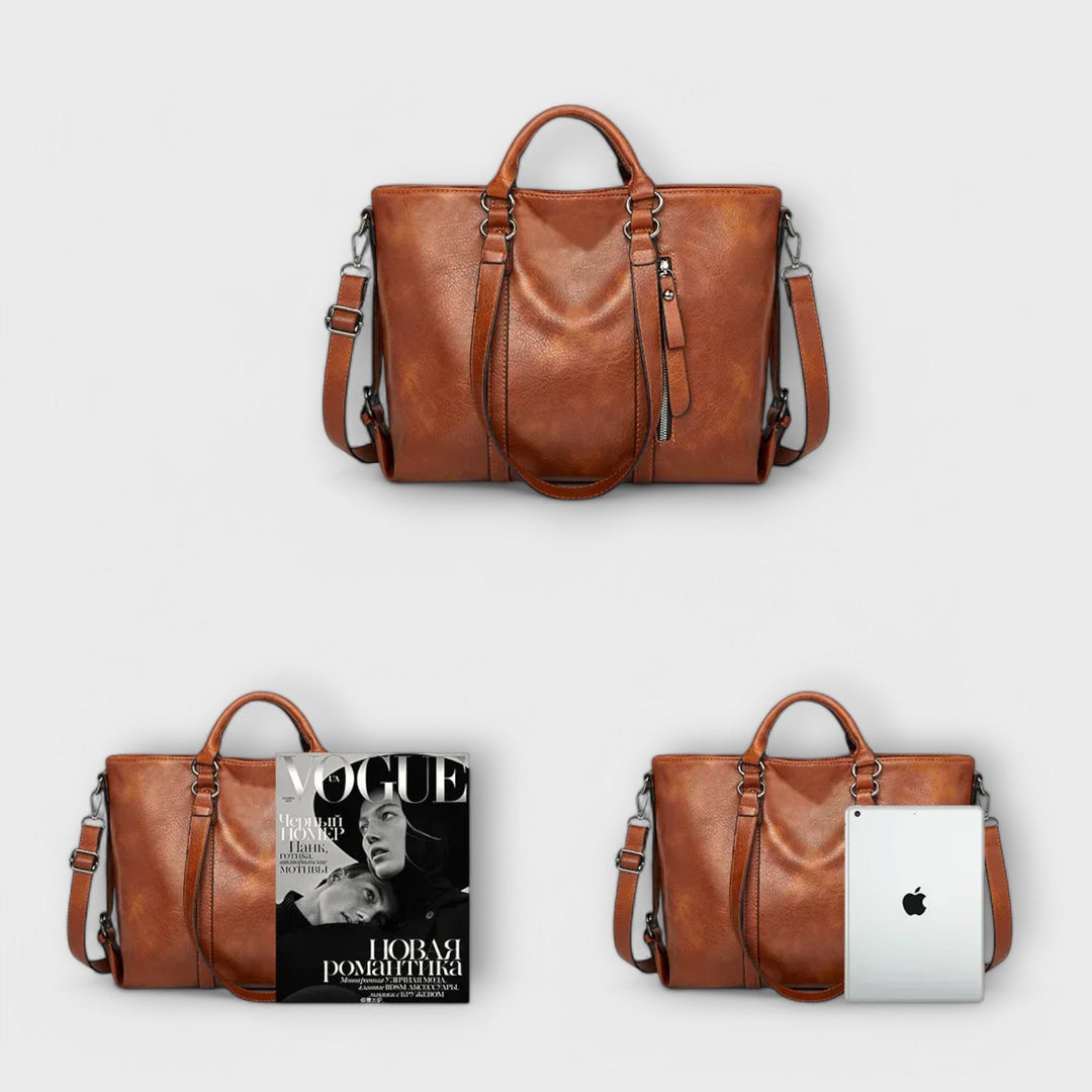 Damen Elegante Tragetasche aus weichem Leder (6)
