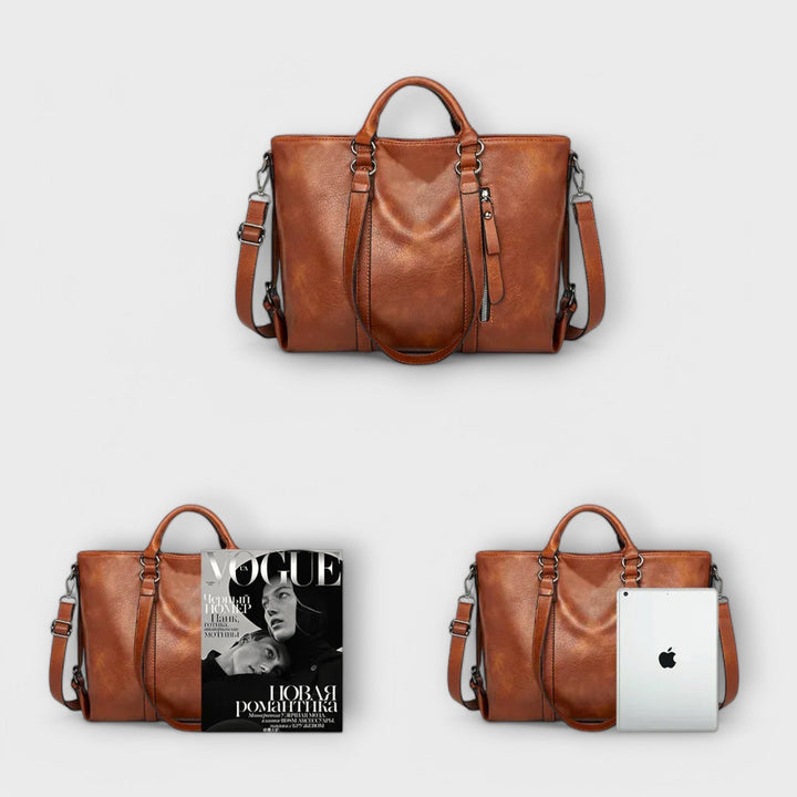 Damen Elegante Tragetasche aus weichem Leder (6)