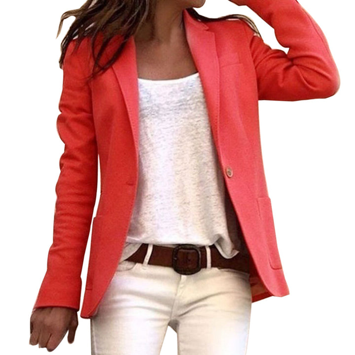 Damen eleganter Blazer für Beruf und Alltag in Rot